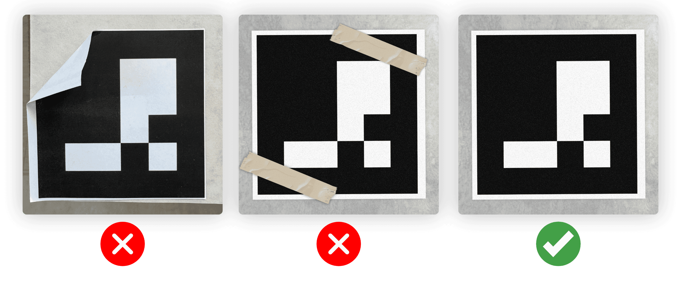 Bonnes et mauvaises pratiques de placement des marqueurs